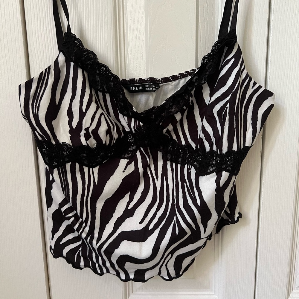 SHEIN zebra top